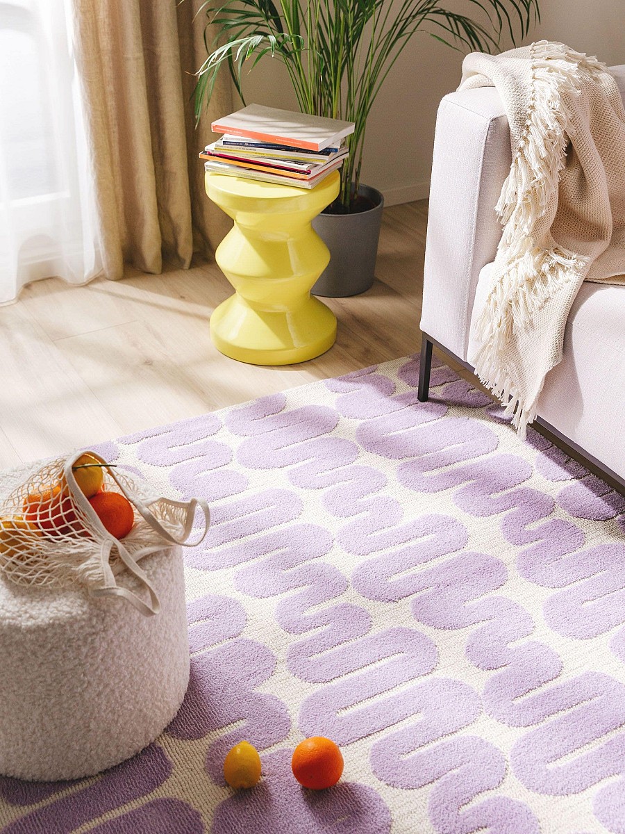 Teppich Ally Lila 15x15 cm Muster