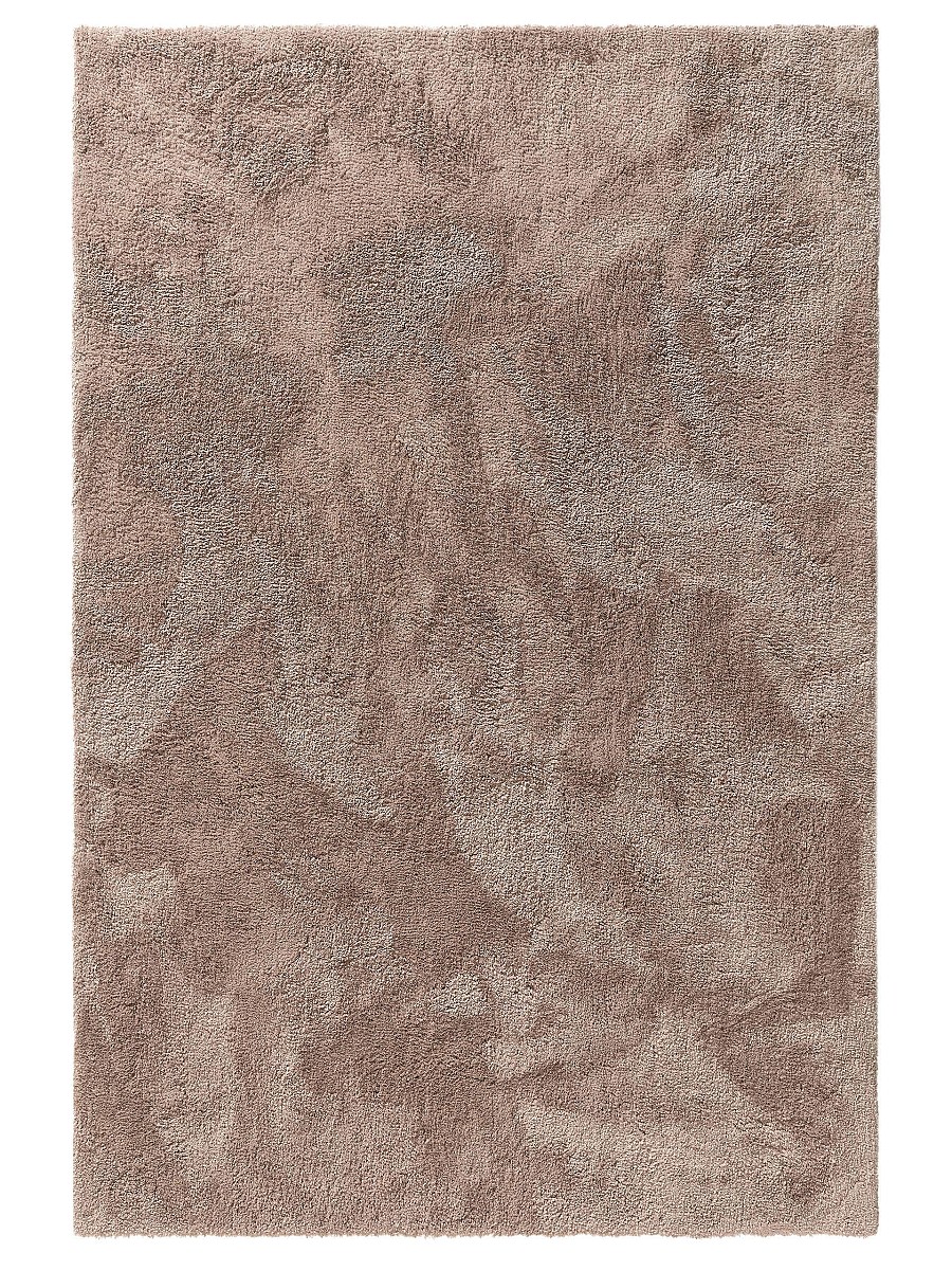 Hochflorteppich Cloudy Taupe 15x15 cm Muster
