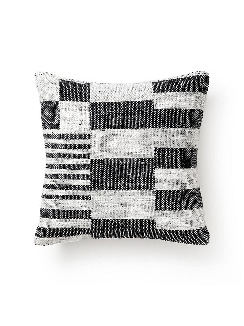 Cushion Cover Aziz Black/White 45x45 cm