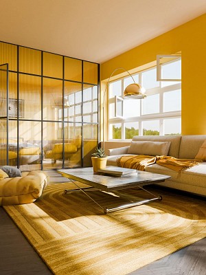 Rug Eve Yellow 120x170 cm