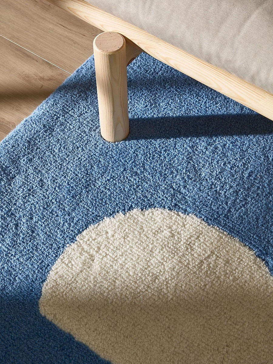 Washable Kid´s Rug Lumi Blue 120x170 cm