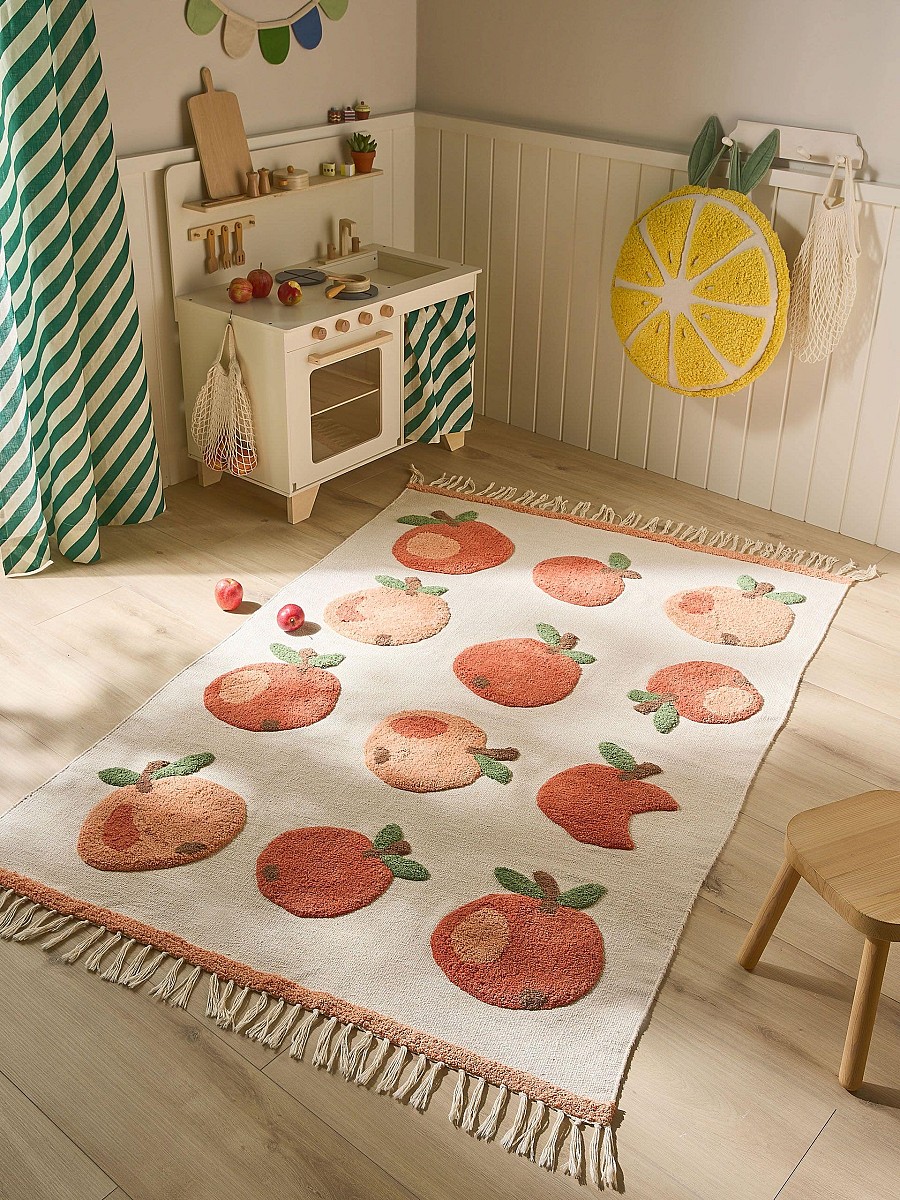 Kids rug Alma Beige/Red 80x120 cm